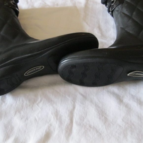 London Fog, Rain boot, blk, sz. 6 - Picture 4 of 5